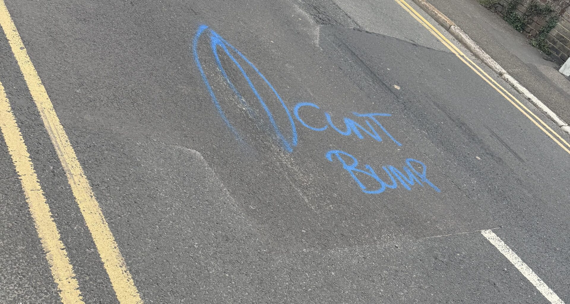 A very British way to deal with a road issue