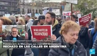 Informe desde Buenos Aires: manifestaciones tras veto de Milei a aumento de pensiones
