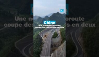 En Chine, une nouvelle autoroute coupe des montagnes en deux • FRANCE 24