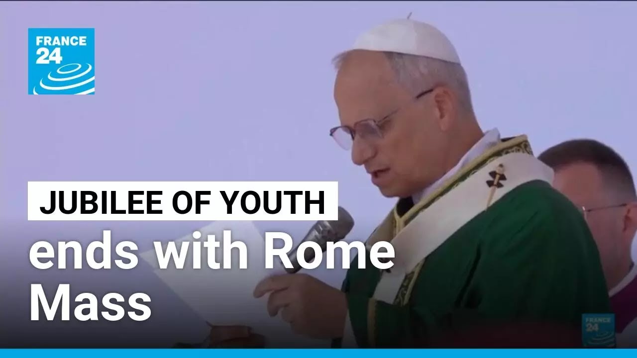 Pope's 'Jubilee of Youth' ends with mass for 1 million pilgrims • FRANCE 24 English
