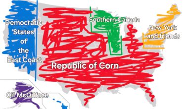 Since the USA is so divided here's my proposal for a 5 state solution.