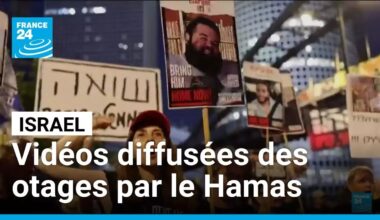 Vague de colère en Israël après la diffusion de vidéos chocs des otages à Gaza • FRANCE 24