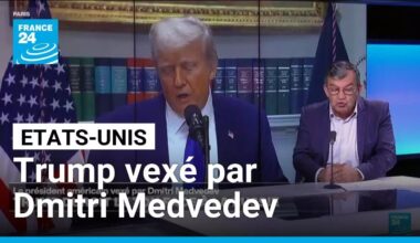 Donald Trump durcit le ton face à la Russie vexé par Dmitri Medvedev • FRANCE 24