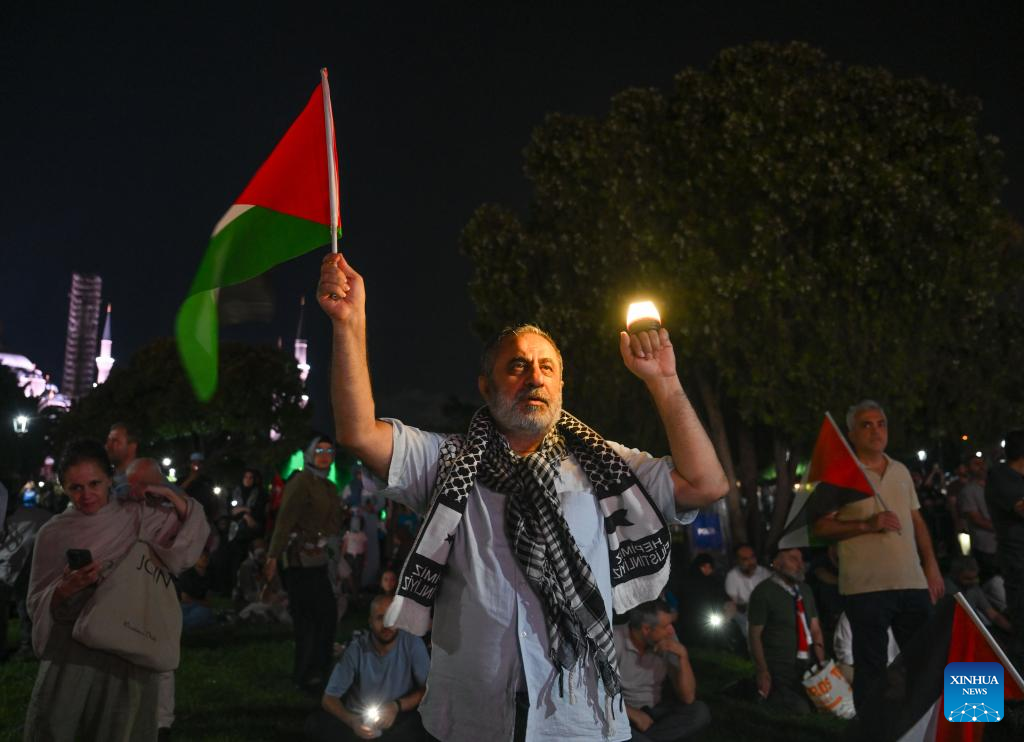 Thousands rally in Istanbul against Israeli actions in Gaza-Xinhua