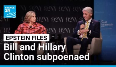 Bill and Hillary Clinton subpoenaed in Epstein probe • FRANCE 24 English