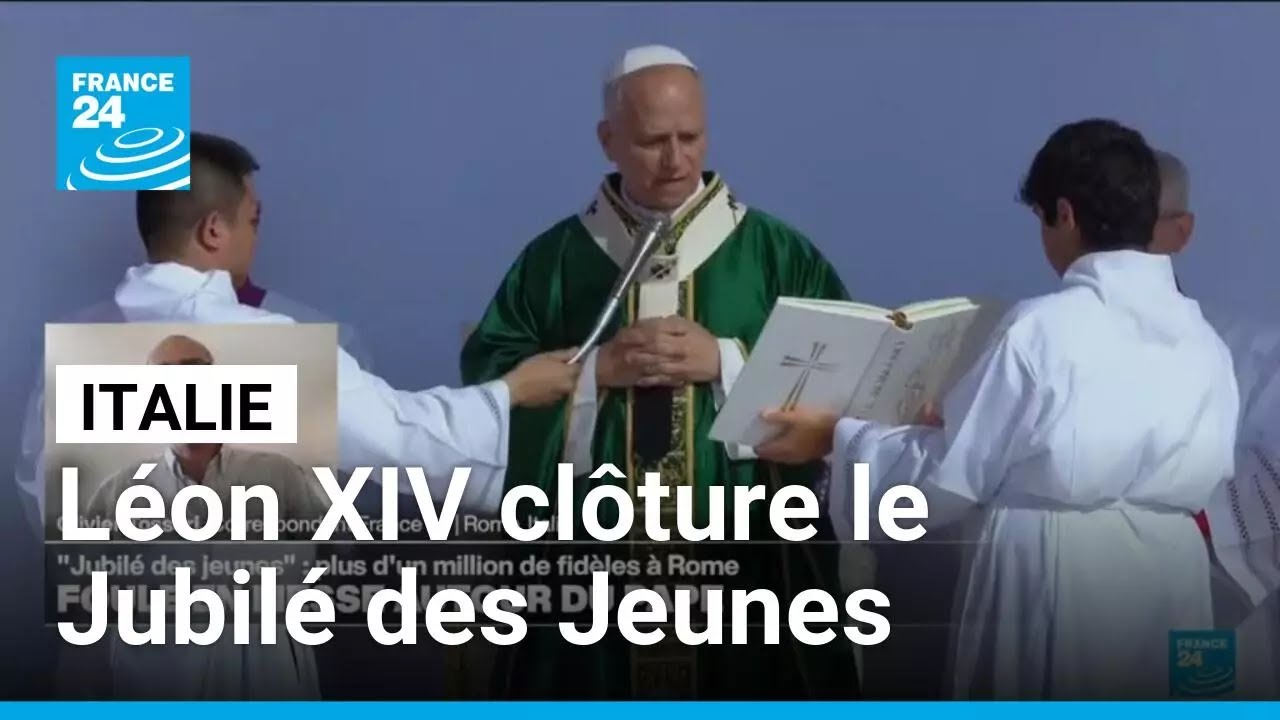 Jubilé des Jeunes: plus d'un million de fidèles à la messe de clôture du pape • FRANCE 24