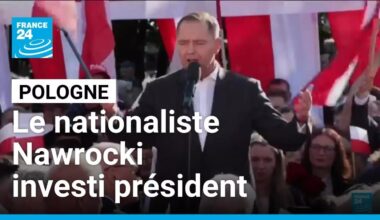 "Les Polonais d'abord" : le nationaliste Nawrocki investi président en Pologne • FRANCE 24