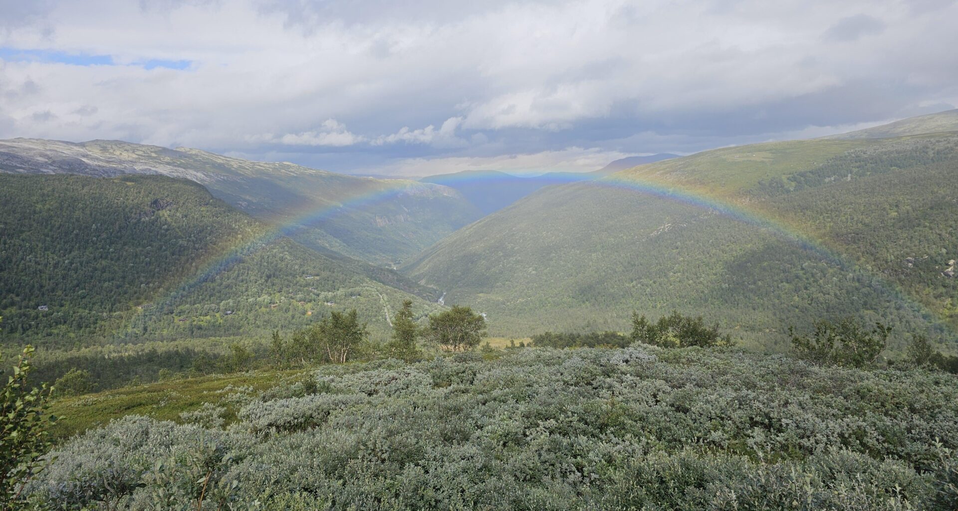 Caught a picture of a brief rainbow today!