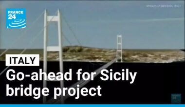 Italy gives final go-ahead for landmark Sicily bridge project • FRANCE 24 English