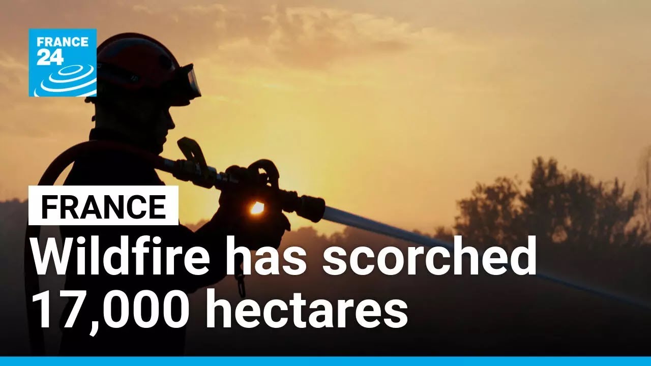 France's largest blaze in decades has scorched 17,000 hectares • FRANCE 24 English