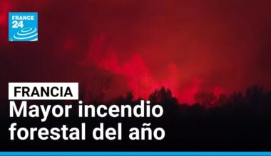 Francia combate el mayor incendio forestal del año hasta ahora • FRANCE 24 Español
