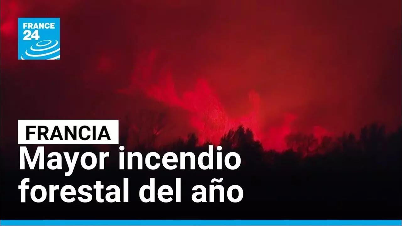 Francia combate el mayor incendio forestal del año hasta ahora • FRANCE 24 Español