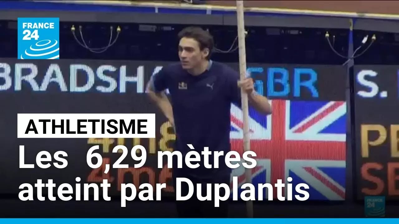 Athlétisme : Duplantis toujours plus haut avec un 13e record du monde à 6,29 m • FRANCE 24