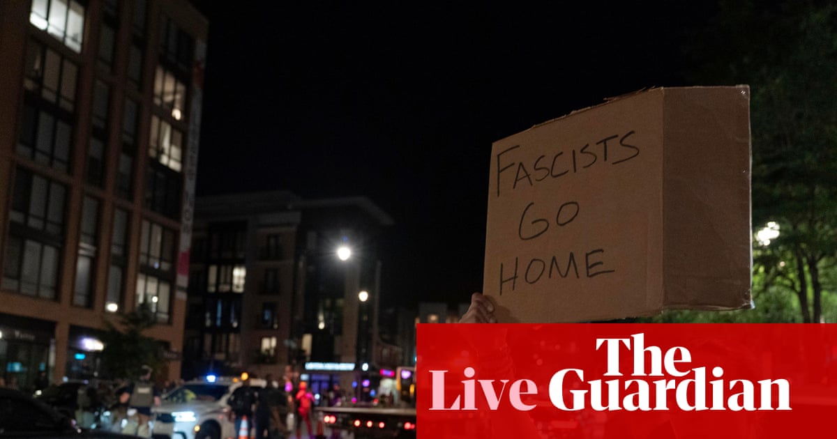 Donald Trump says he will ask Congress to extend limit on control of Washington DC police – US politics live | Washington DC