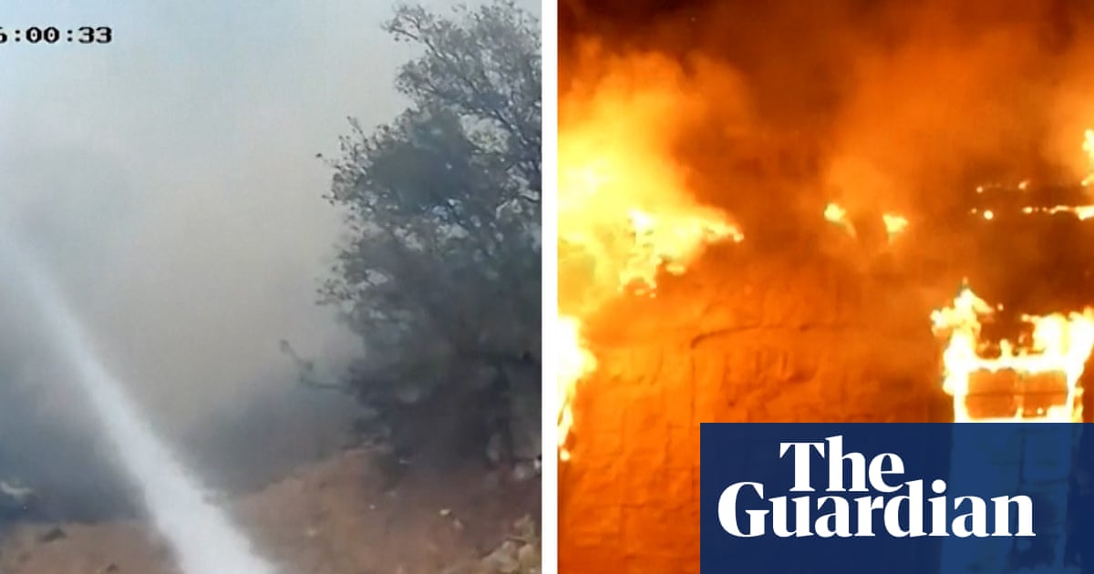 Bodycam footage shows firefighters tackling Turkey wildfire – video | Wildfires