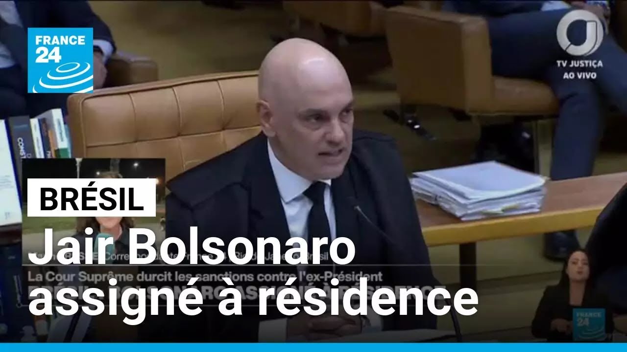 L'ex-président brésilien Jair Bolsonaro assigné à résidence • FRANCE 24