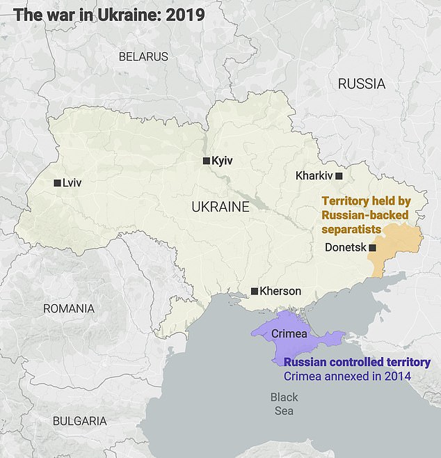 METRO GRAPHICSRussia Ukraine territory map 2019
