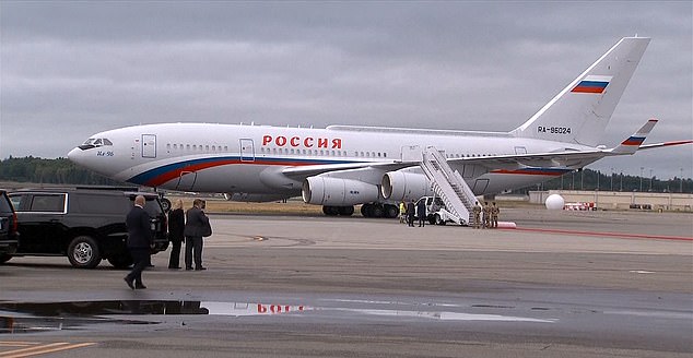 Vladimir Putin Plame arrives  oint Base Elmendorf-Richardson in Anchorage, Alaska August 15, 2025 15000655 TRUMP PUTIN LIVE BLOG AIR FORCE ONE ARRIVES IN ALASKA August 15, 2025 15000655 TRUMP PUTIN LIVE BLOG