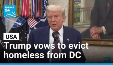 Trump vows to evict homeless from Washington DC • FRANCE 24 English