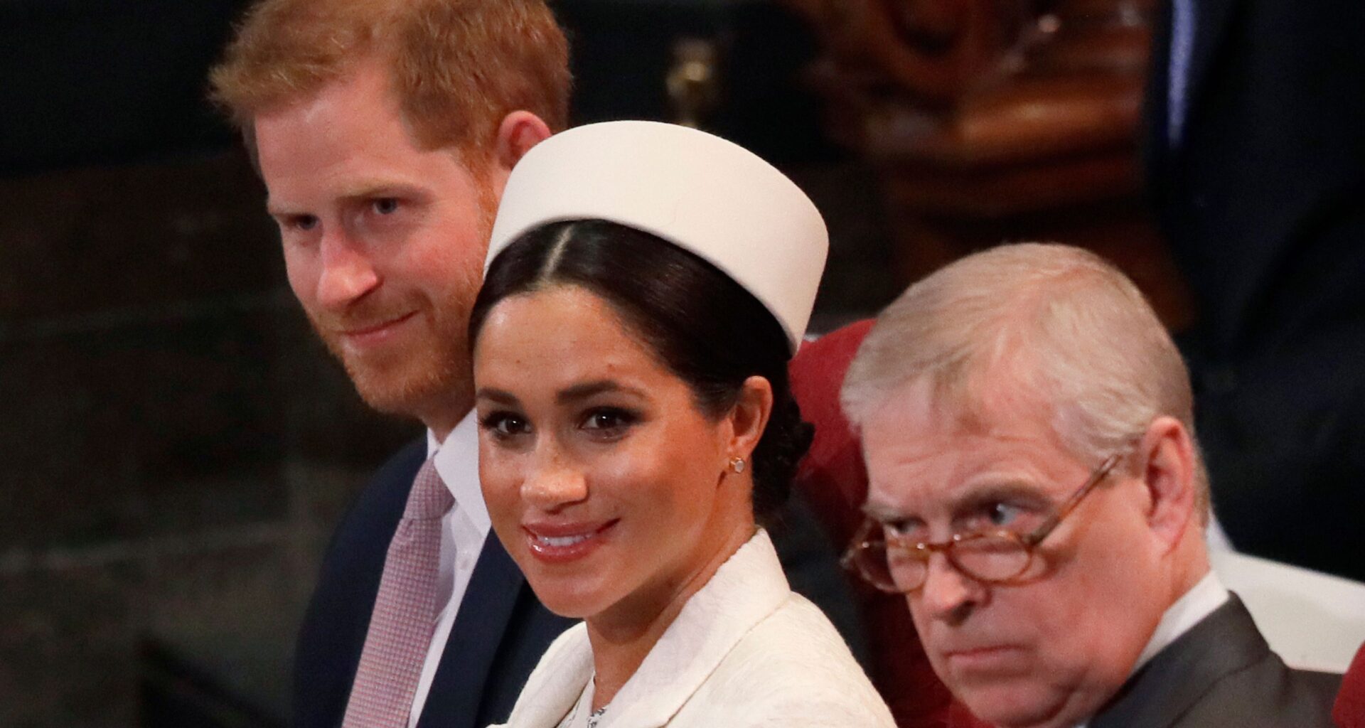 Prince Harry with Meghan and Andrew