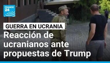 Ucranianos reaccionan ante la posibilidad de un intercambio de territorios propuesto por Trump