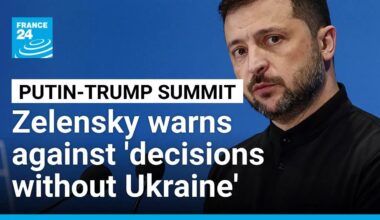 Putin-Trump summit: Zelensky warns against 'decisions without Ukraine' • FRANCE 24 English