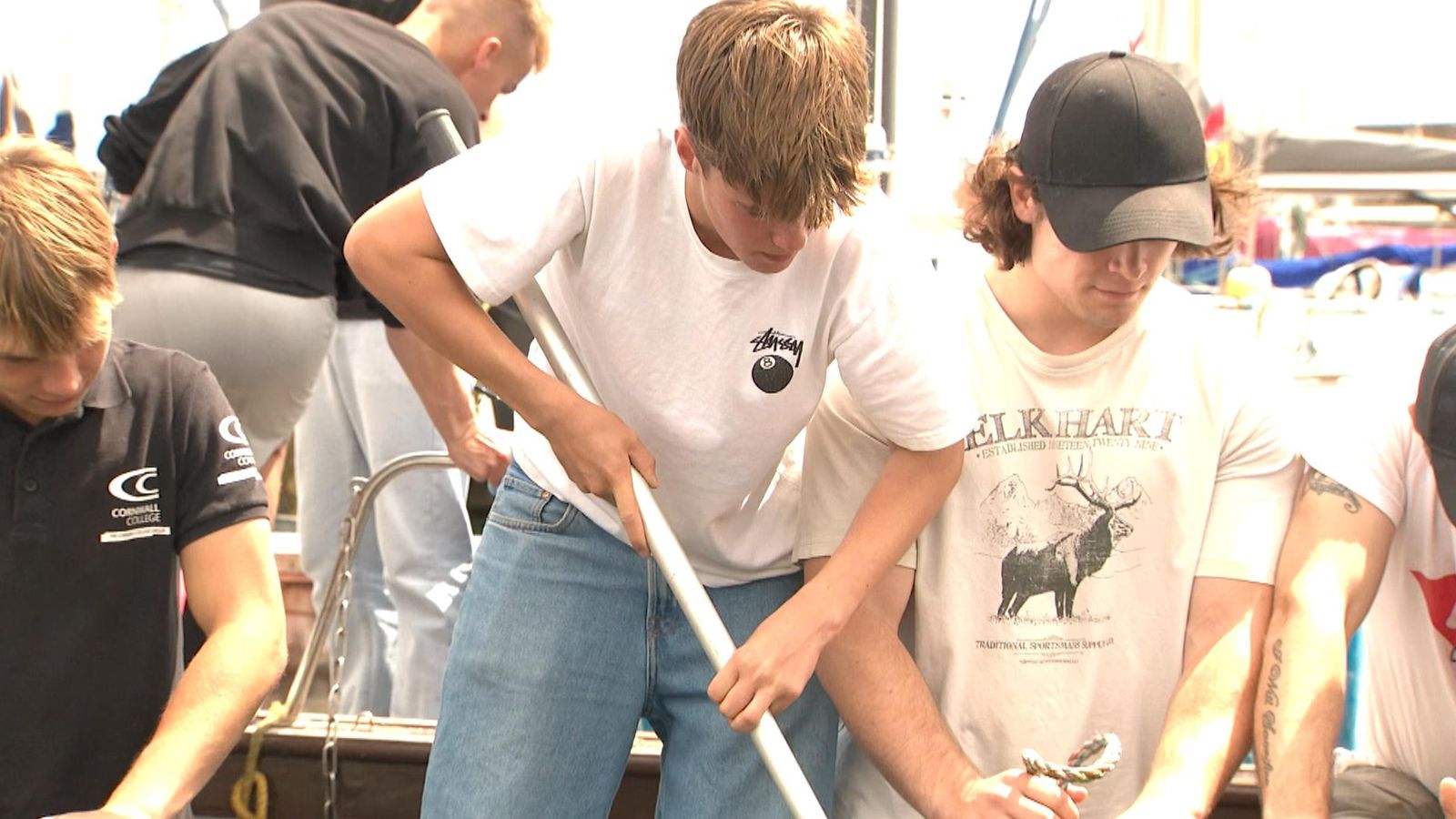Students take part in a two-week intensive course to become commercial fishers