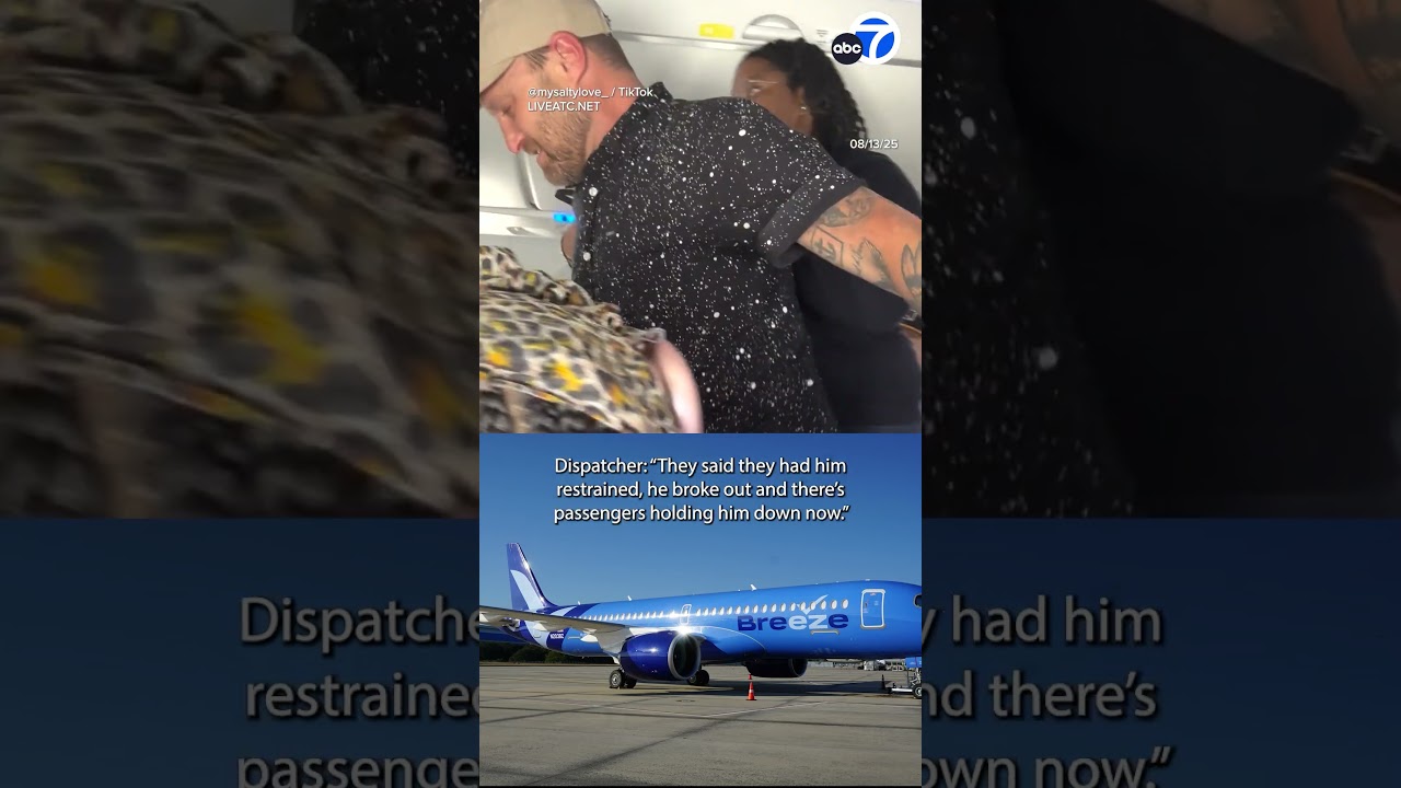 Flight headed to LA diverts after unruly passenger breaks free of restraints twice: Police