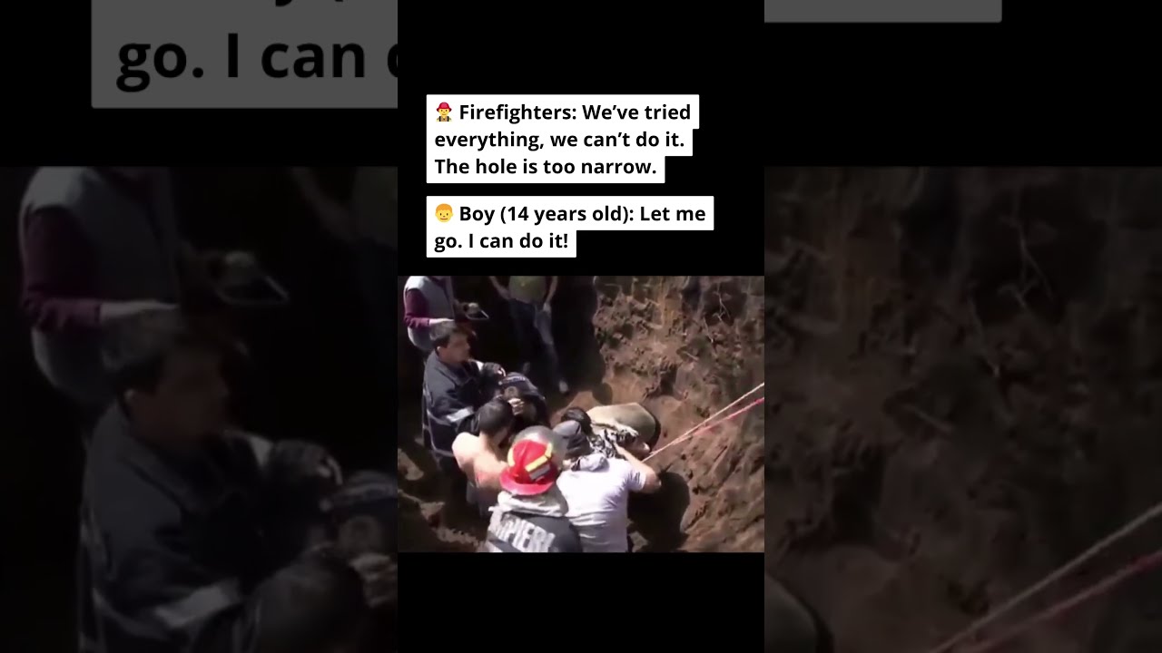 A teen went headfirst into a well to save a child