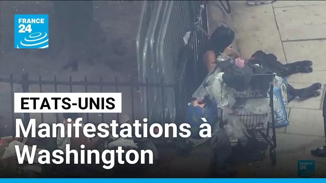 Manifestations à Washington après le déploiement de la Garde nationale par Trump • FRANCE 24
