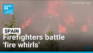 Firefighters battle 'fire whirls' in northern Spain • FRANCE 24 English