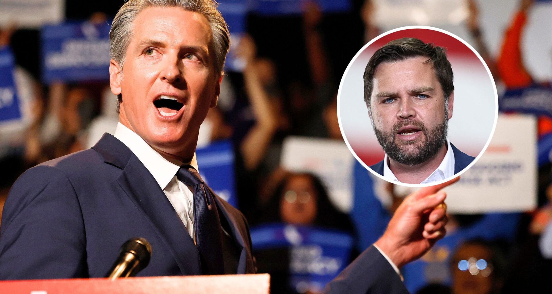 Gavin Newsom; JD Vance