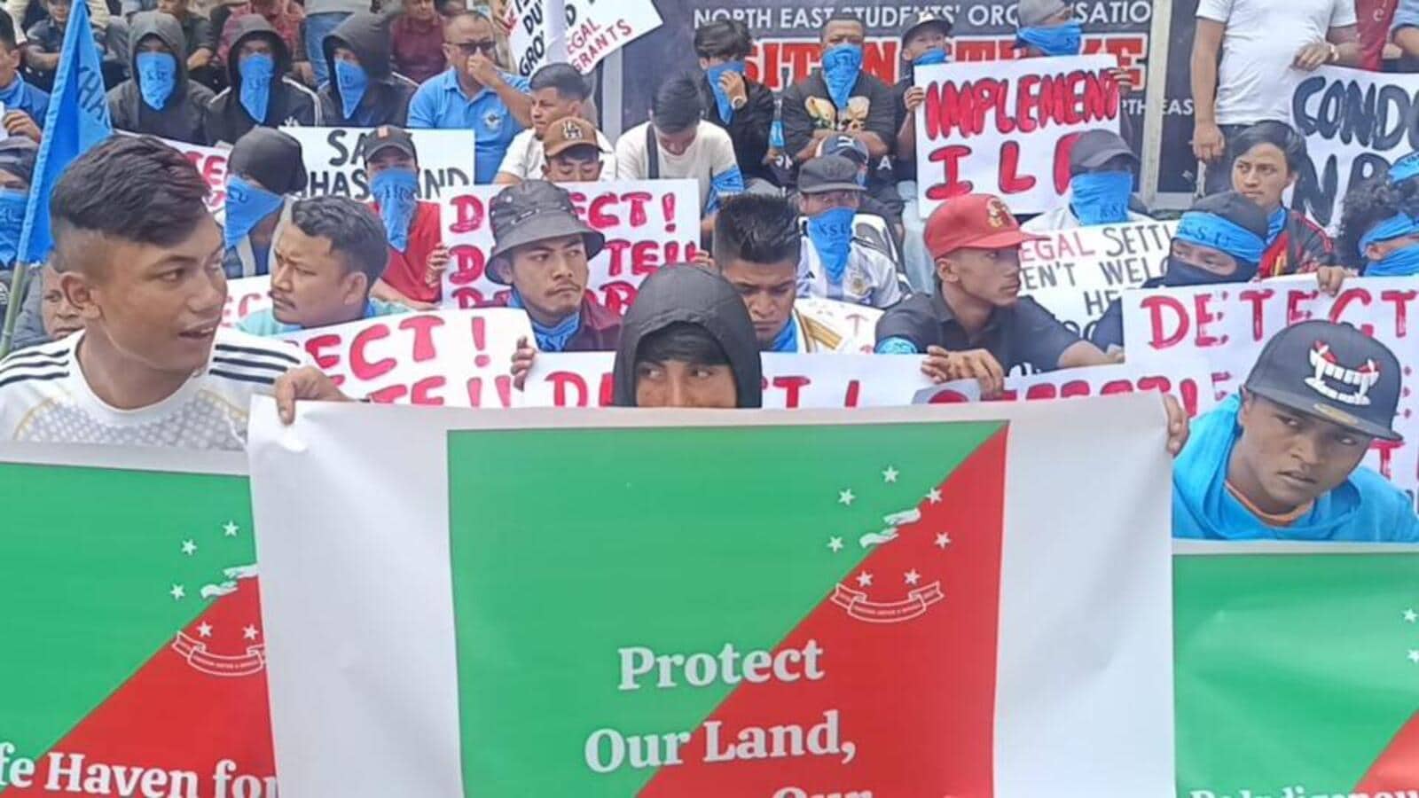 NESO protests across Northeast seeking to curb illegal Bangladeshi immigration | Latest News India