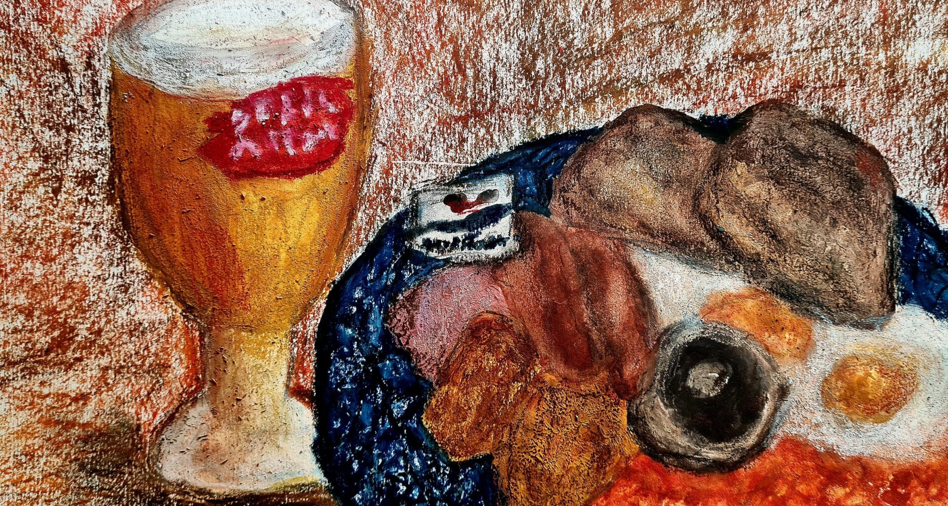 Was bored out of my mind today so I painted a wetherspoons Breakfast