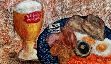 Was bored out of my mind today so I painted a wetherspoons Breakfast