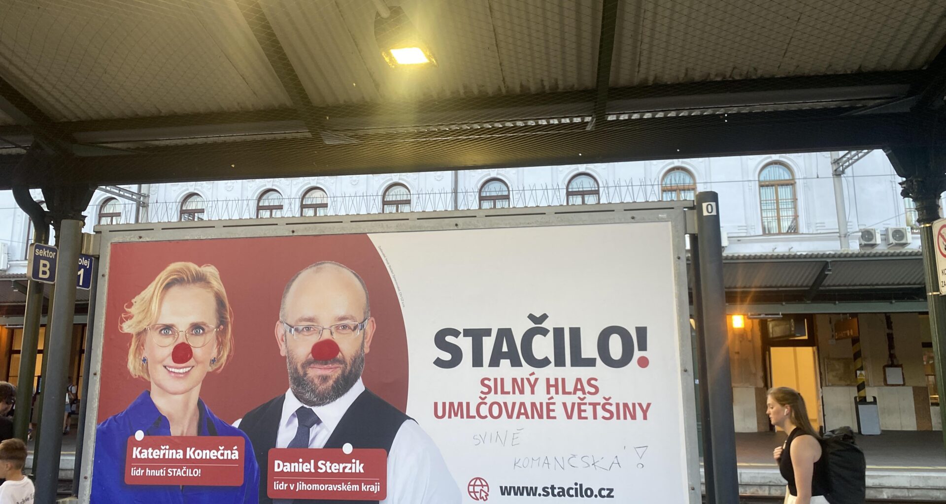 neStacilo! vandalismu na ksicht Konecny
