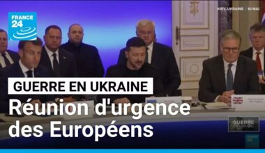 Ukraine : réunion d'urgence des Européens avant le sommet Trump-Poutine • FRANCE 24