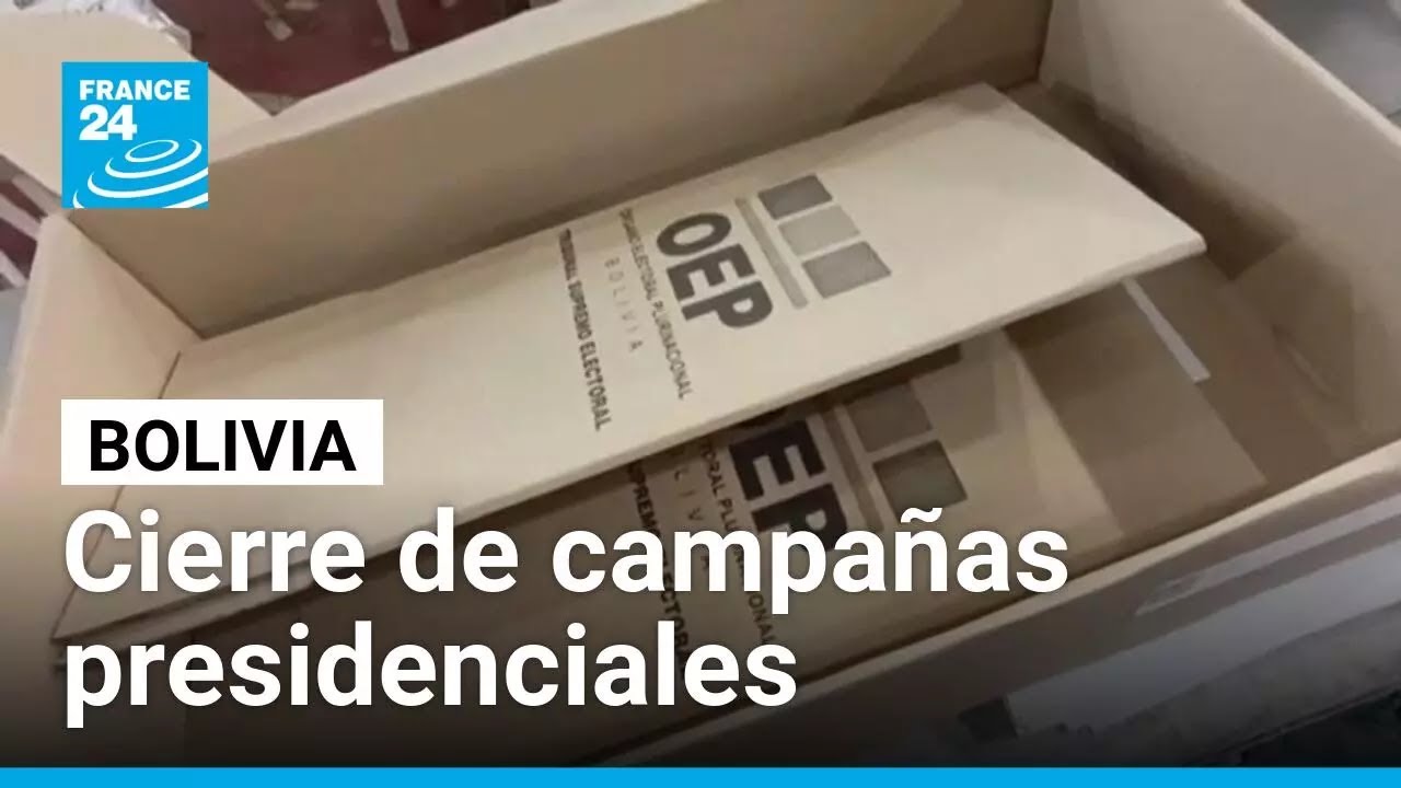Comienza el cierre de campañas en Bolivia de cara a las elecciones presidenciales • FRANCE 24