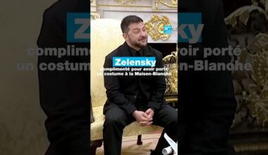 Zelensky complimenté pour avoir porté un costume à la Maison-Blanche • FRANCE 24