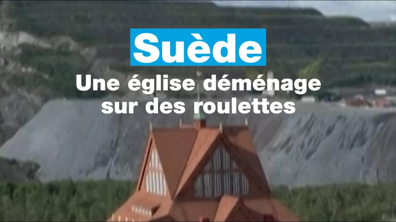 Suède : une église historique déménage sur des roulettes • FRANCE 24