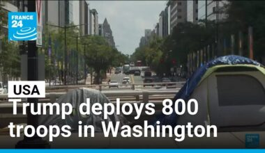 Trump deploys National Guard in Washington in response to what he calls a “crime emergency”