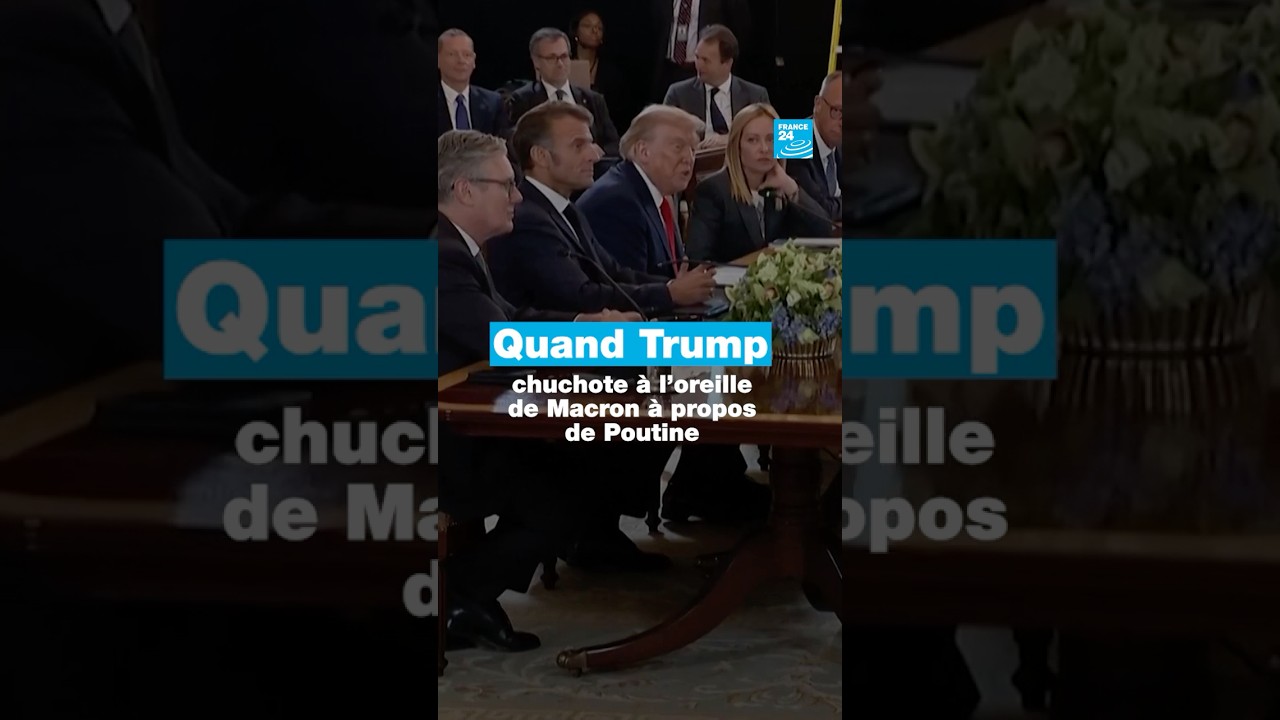 🗣️Quand #Trump chuchote à l’oreille de #Macron à propos de #Poutine • FRANCE 24