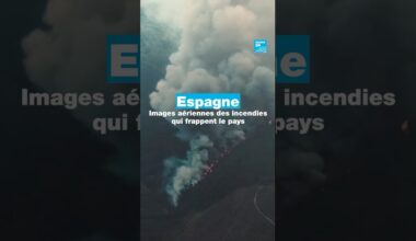 Espagne : images aériennes des incendies qui frappent le centre-ouest du pays • FRANCE 24