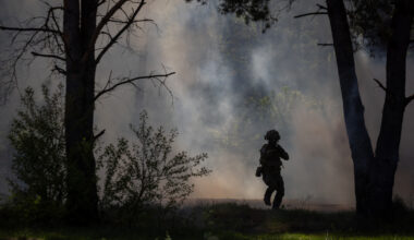 French soldier training in Poland