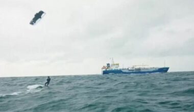 Kiters die van België naar Engeland surfden op de vingers getikt