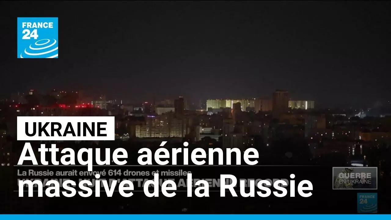 L’Ukraine frappée par une attaque aérienne massive de la Russie • FRANCE 24