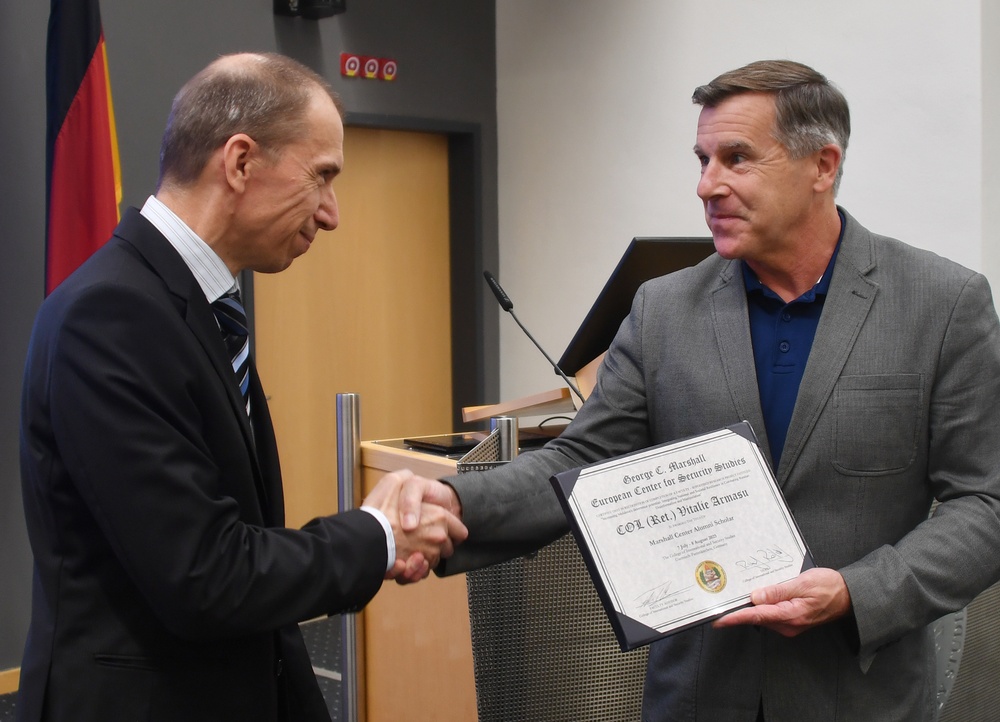 Marshall Center Welcomes Moldovan Scholar for Research on National Resilience