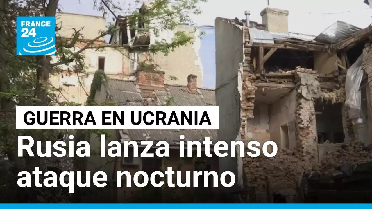 Rusia lanza 574 drones y 40 misiles contra Ucrania en medio de esfuerzos diplomáticos
