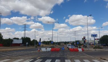 Apertura y cortes de tráfico en la VA-20 por obras de humanización