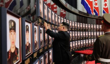 North Korea soldiers memorial